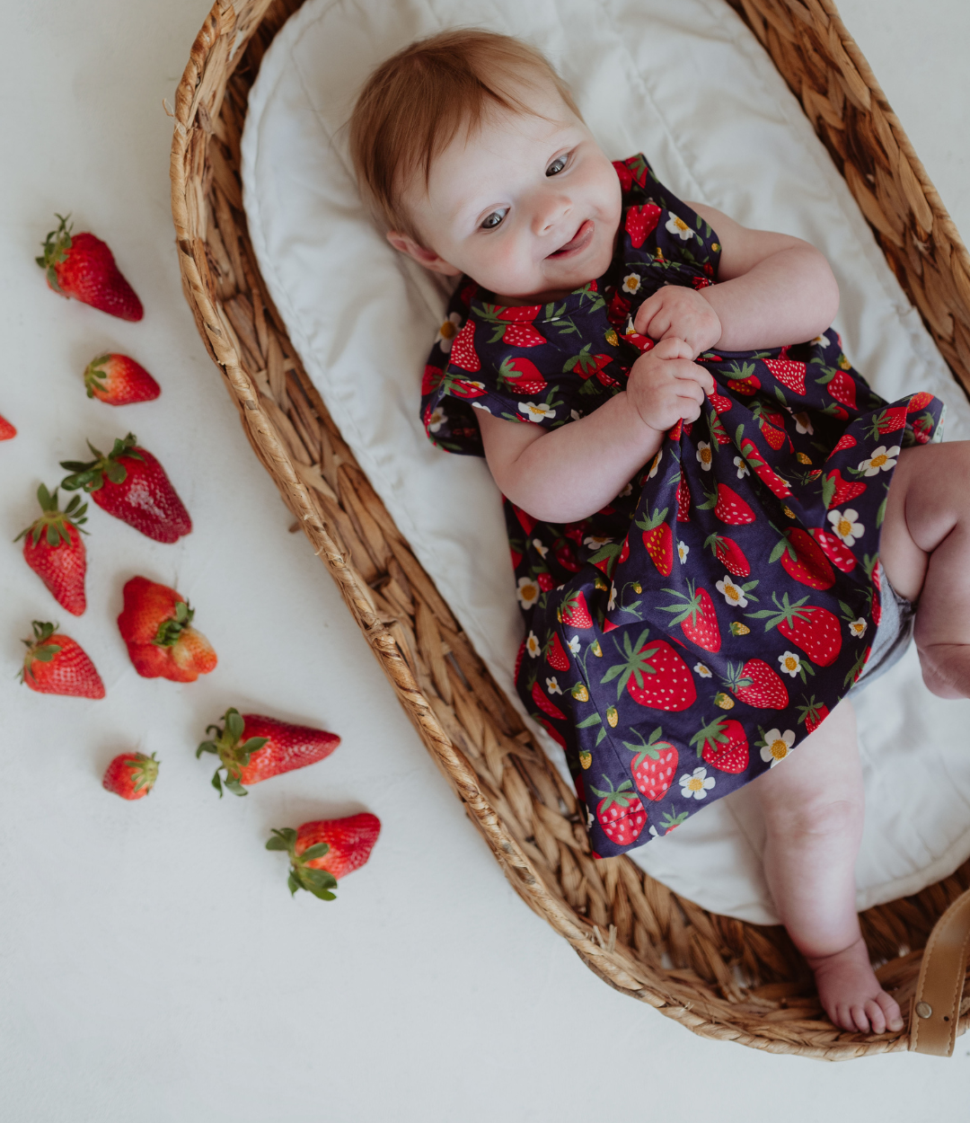 Strawberry Dress & Bloomer Set