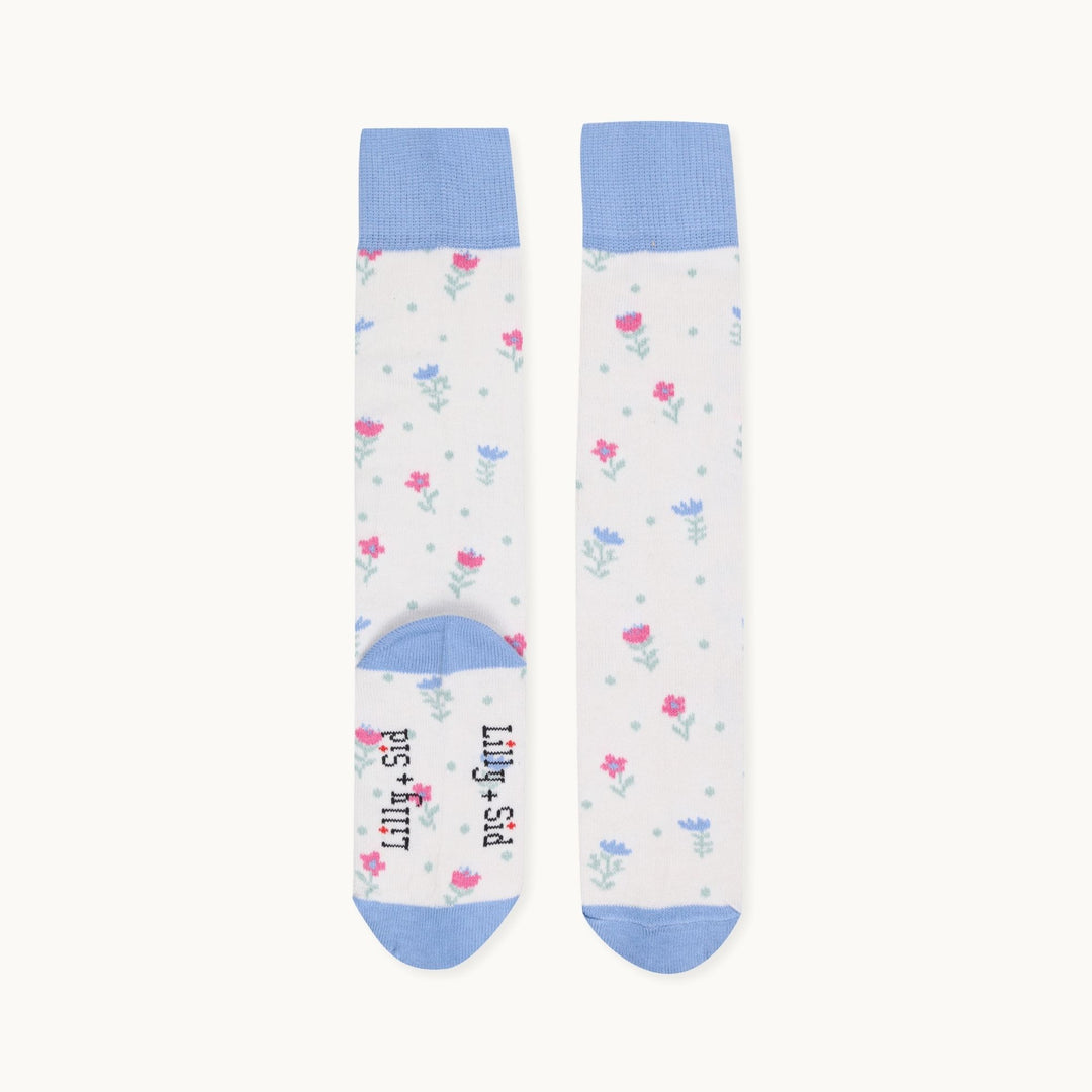 Organic and sustainable Floral Knee High Socks