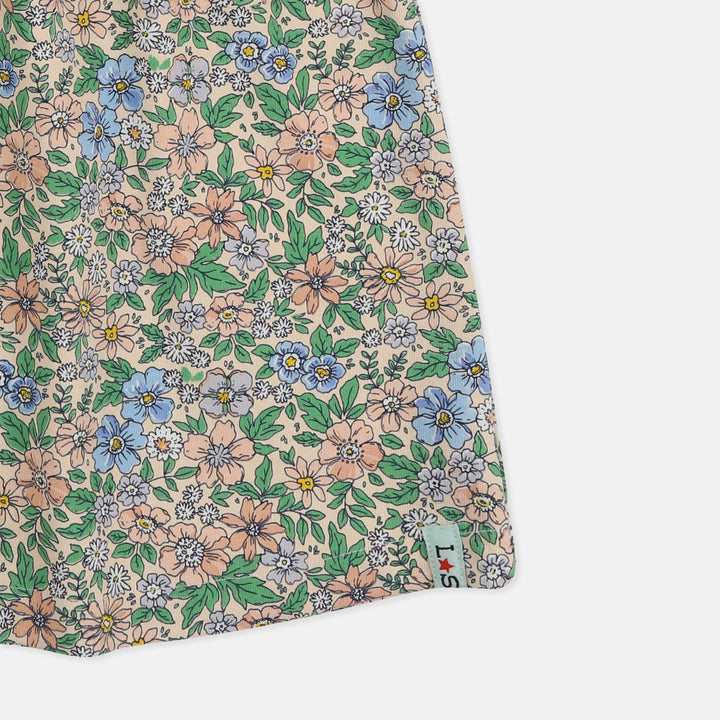 Sustainable floral girls dress