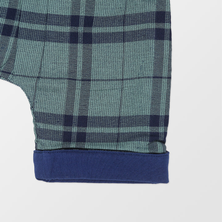 Woven check baby trousers