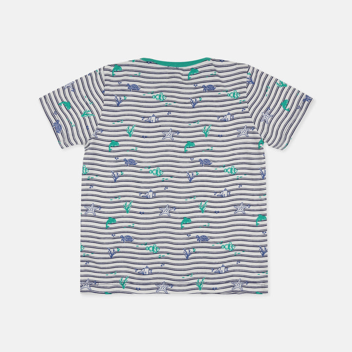 Organic cotton stripe t-shirt for kids