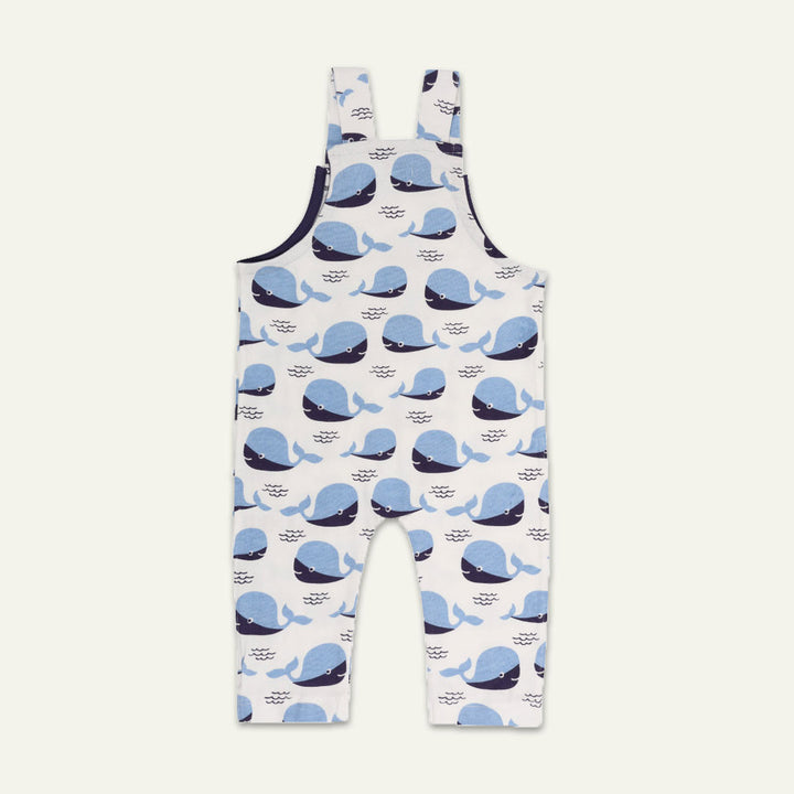 Whales Print Dungarees