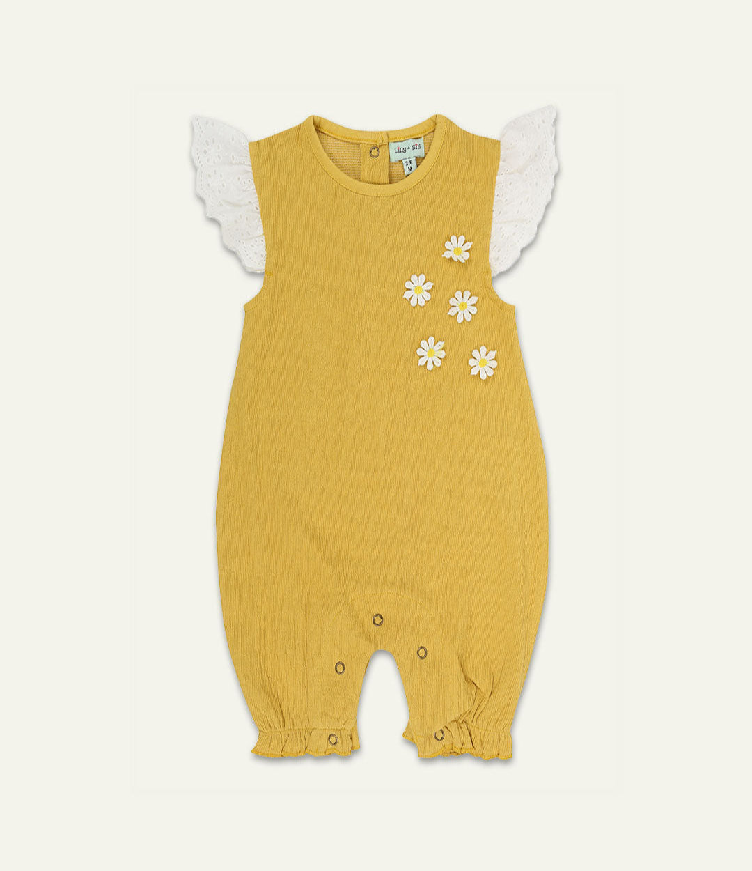 Cheesecloth baby romper best sale