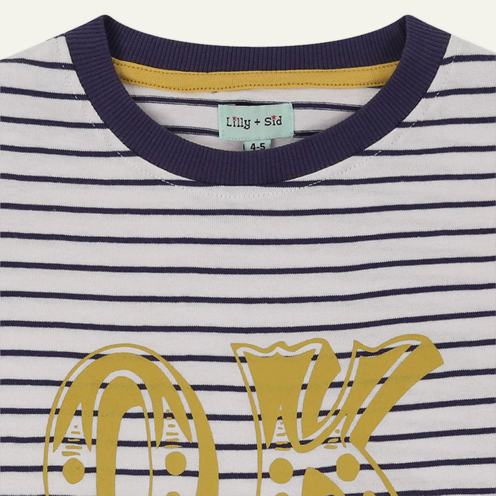 OK Print Stripe T-Shirt