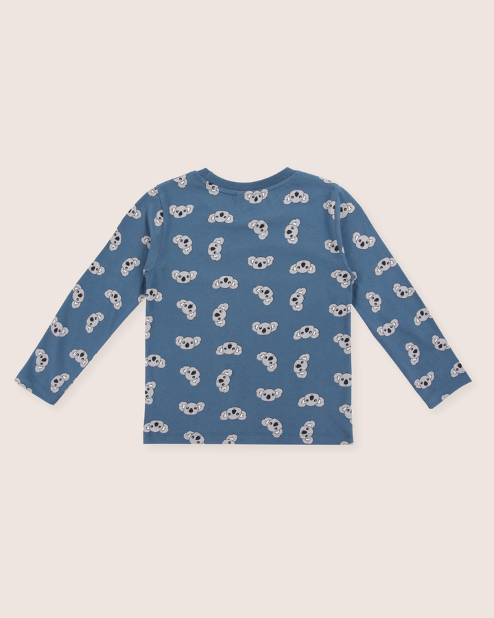 Blue Koala Print Top