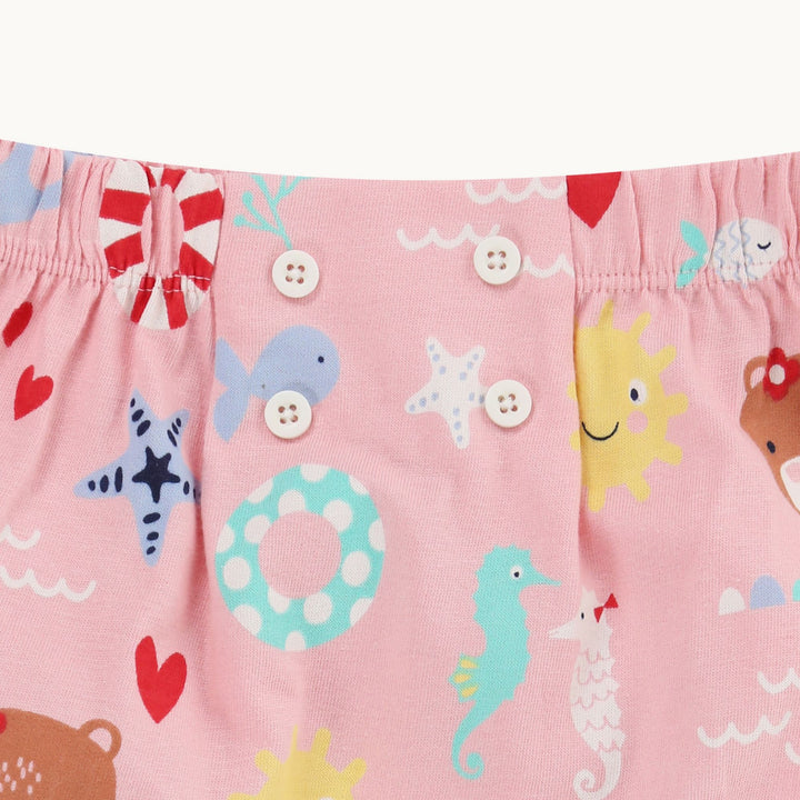 organic cotton Multicoloured Lilly At The Beach Print Top And Short Set - image 6