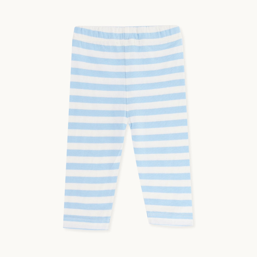 organic cotton Multicoloured Heart Print Dress And blue stripe Legging Set - image 5