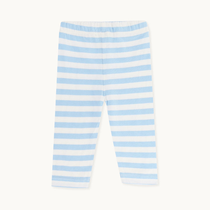organic cotton Multicoloured Heart Print Dress And blue stripe Legging Set - image 5