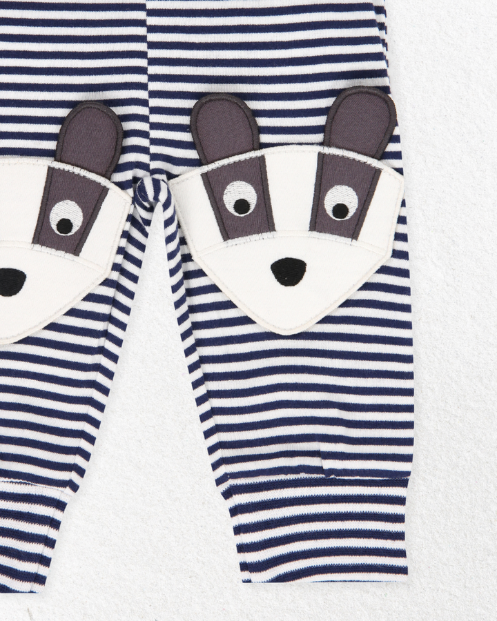 Badger Aop Top And Stripe Legging Set