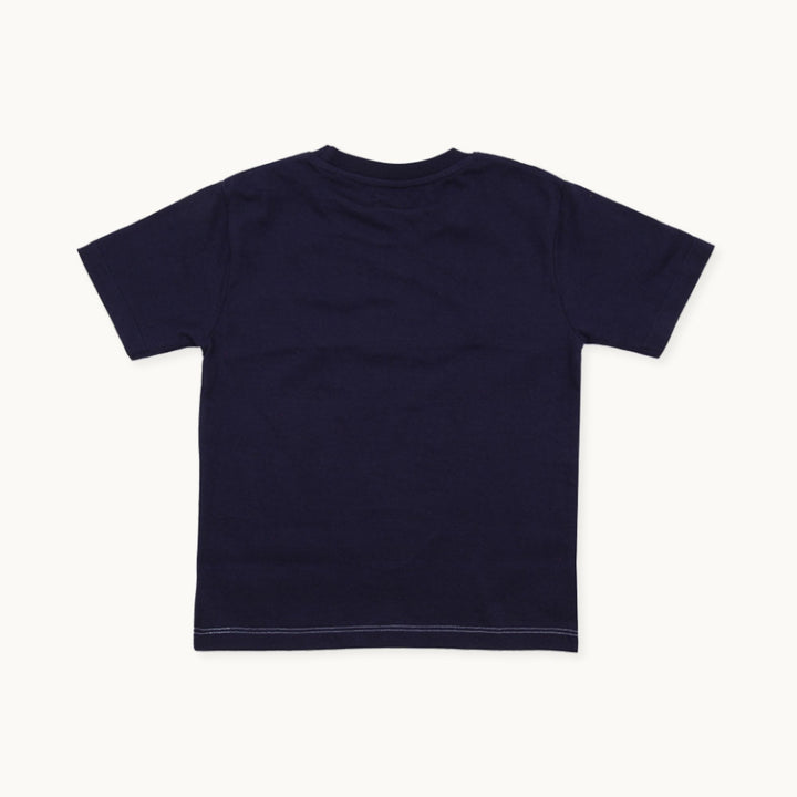organic cotton Lenny Leopard Face print short sleeve T-Shirt close up