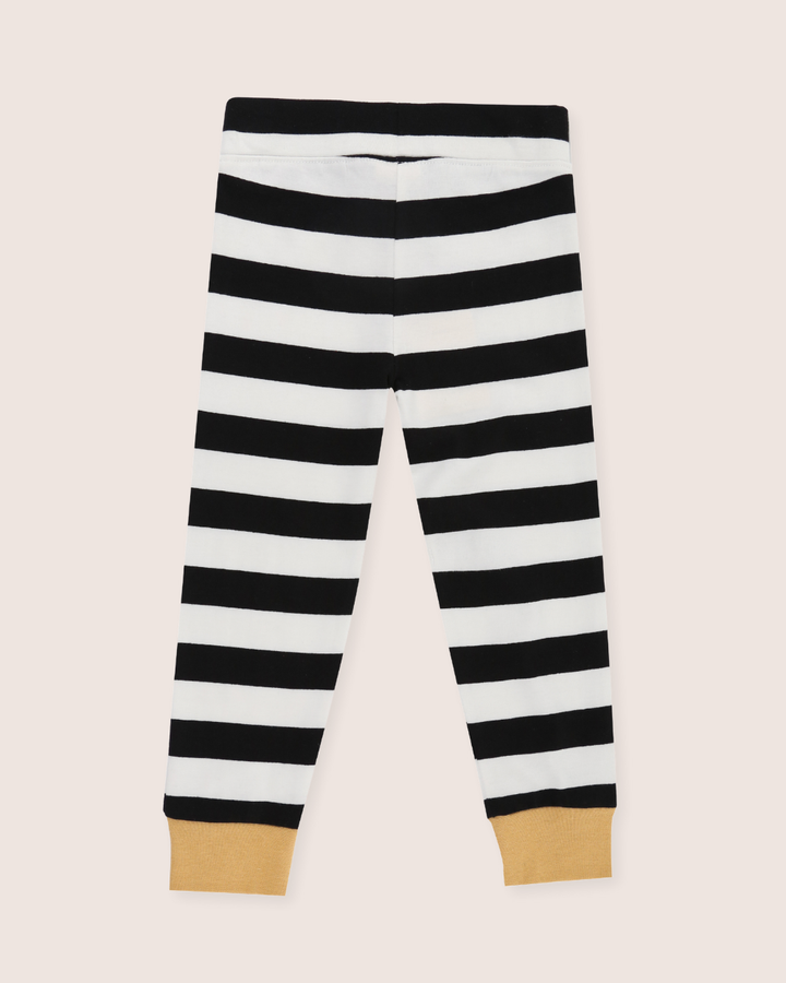 Multicolour Wide Stripe Print Leggings