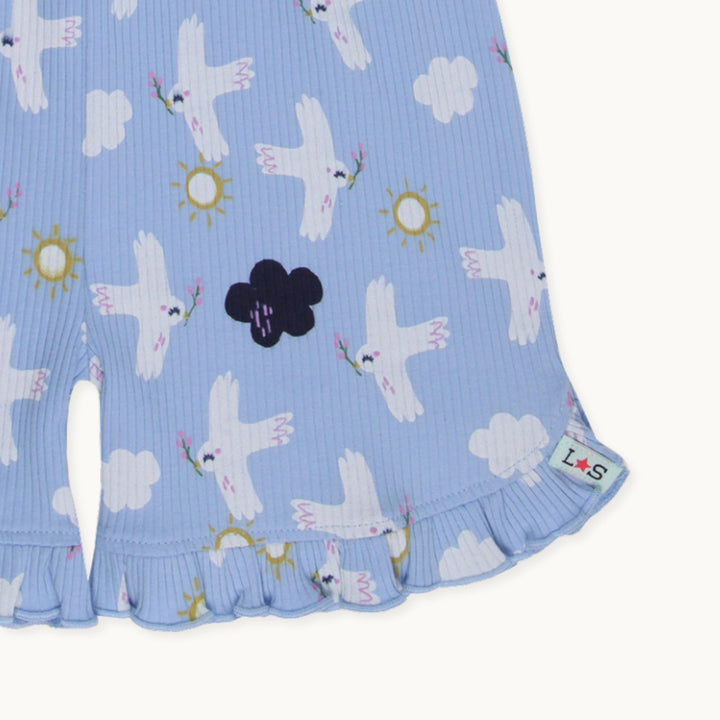 organic cotton stripe print full sleeve romper - image 3