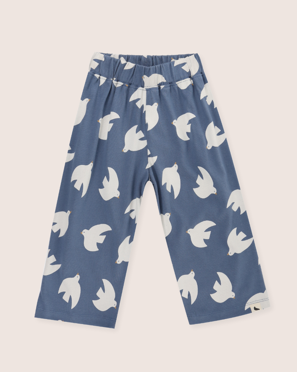 Blue Seagull Print Trousers