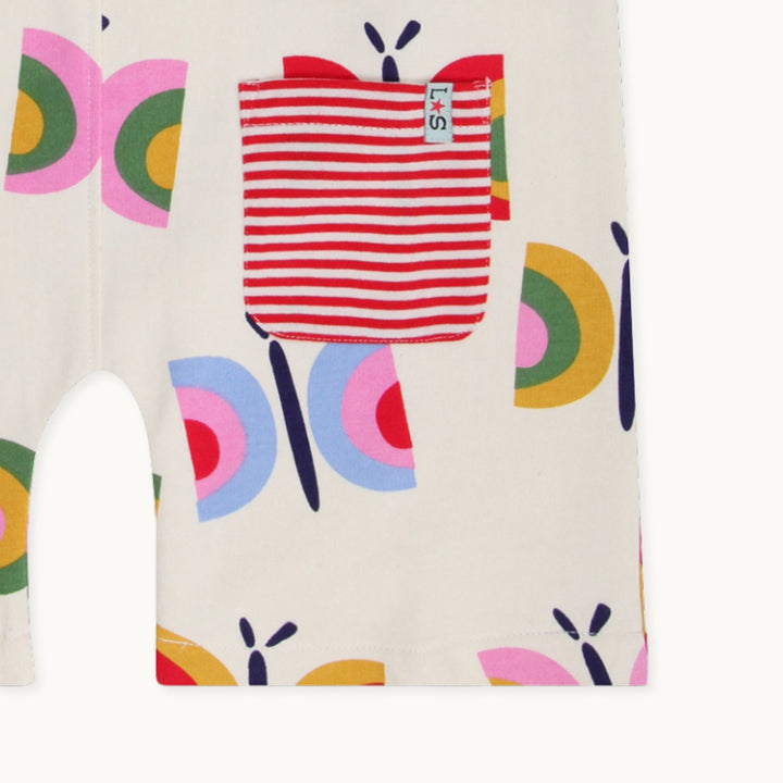 organic cotton butterfly print
 Dungarees - image 2
