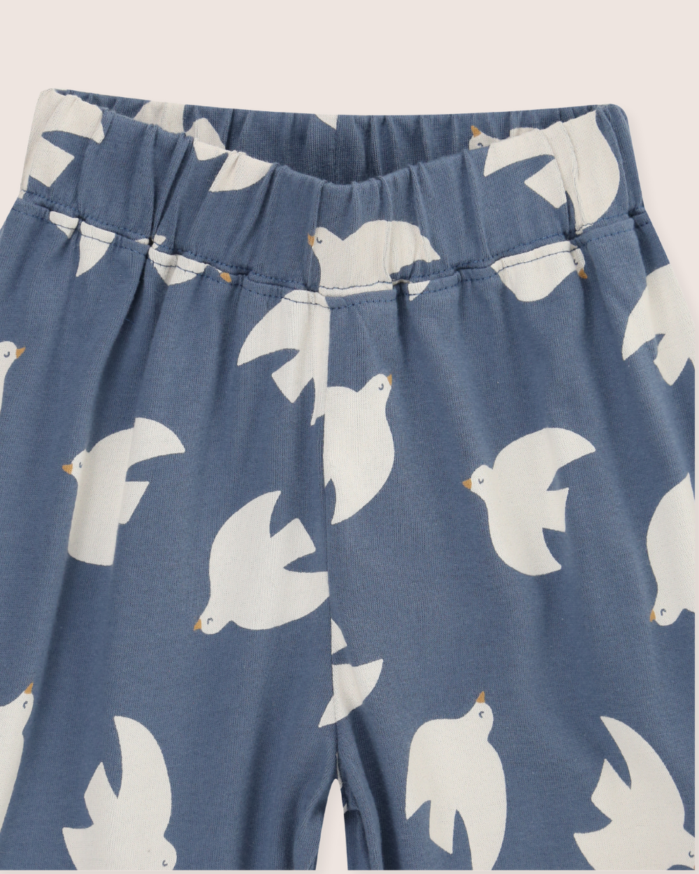 Blue Seagull Print Trousers