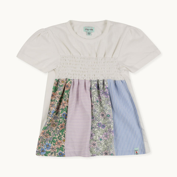 organic cotton kids patchwork top