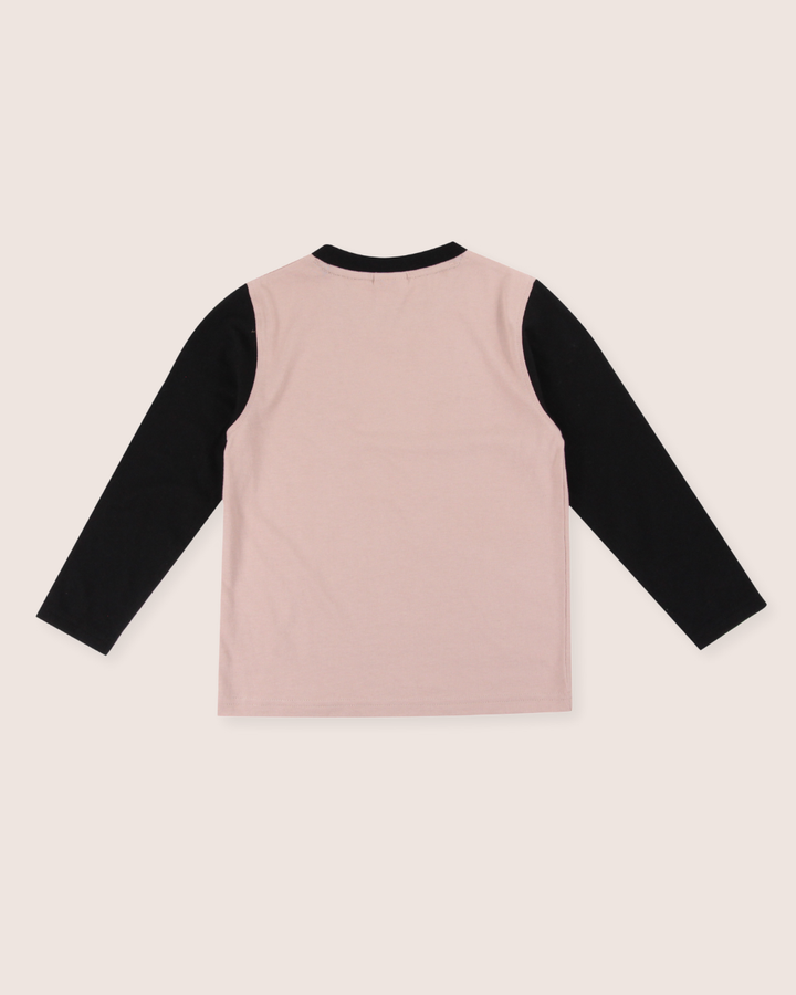 Pink Lucky Slogan Print Top