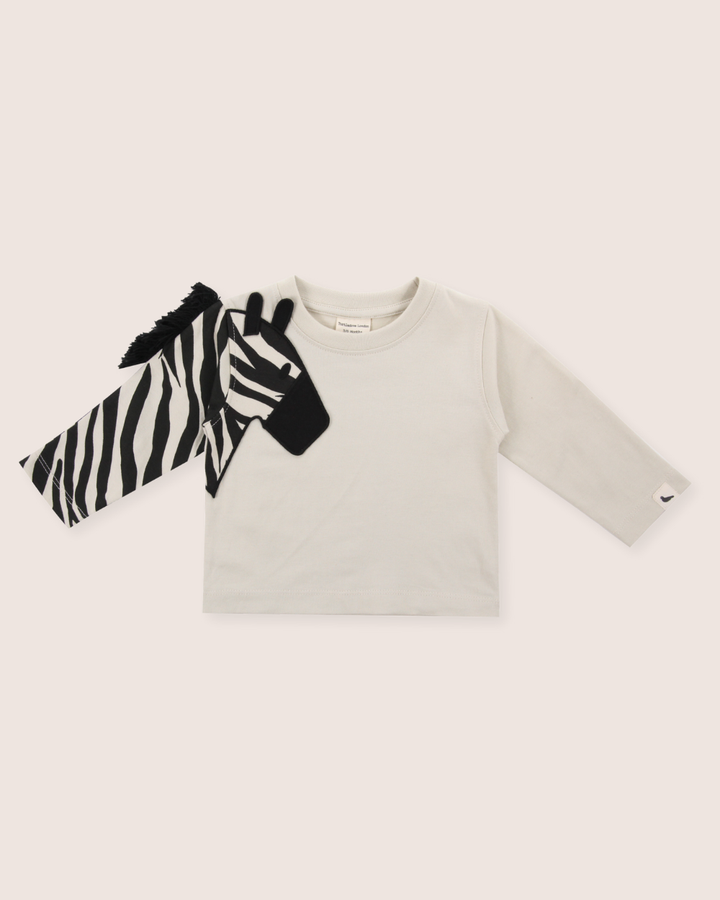 Multicolour Zebra Streak Print Sleeve Top