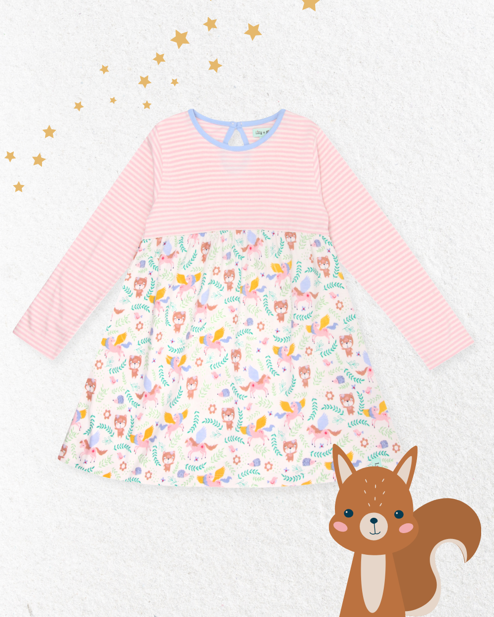 Unicorn Lilly/Stripe Dress