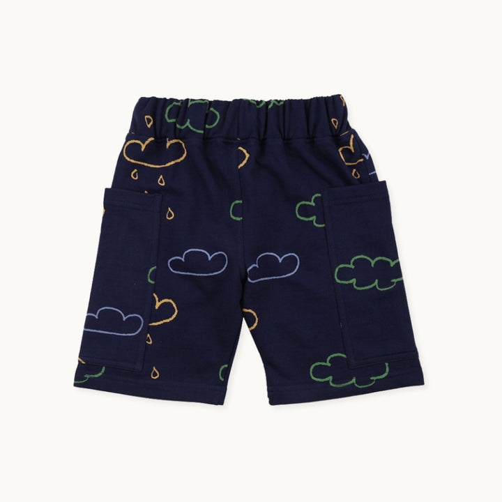 organic cotton Navy Weather Print kids Shorts - image 4