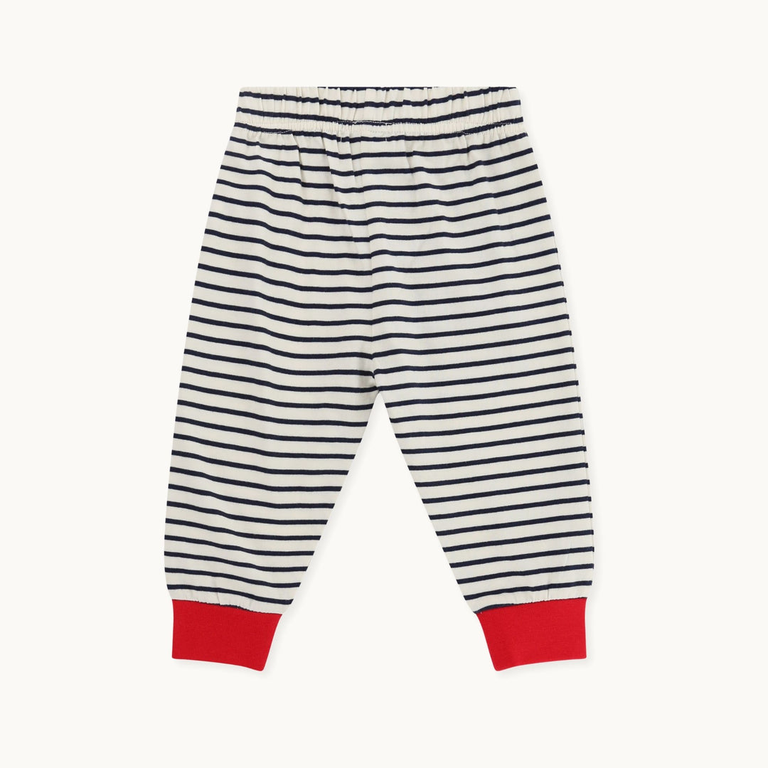Multicoloured Dinosaur Print long sleeve Top And stripe Jogger Set - image 7