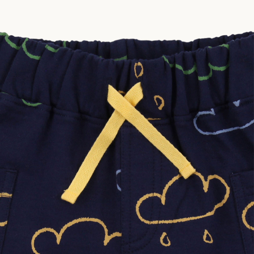organic cotton Navy Weather Print kids Shorts - image 2
