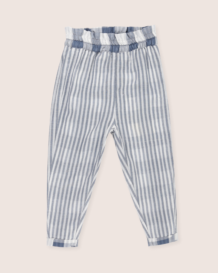 Multicolour Marine Check Print Reversible Trousers