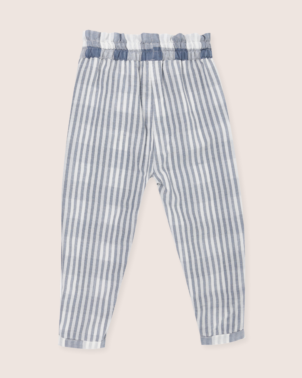 Multicolour Marine Check Print Reversible Trousers