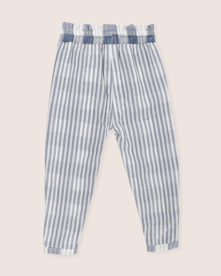 Multicolour Marine Check Print Reversible Trousers