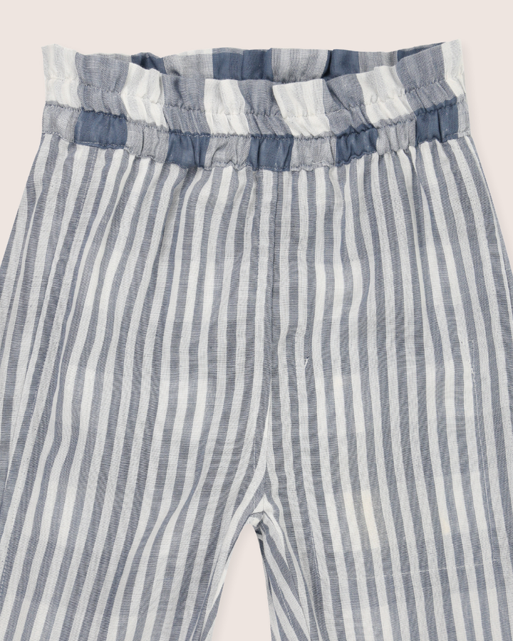 Multicolour Marine Check Print Reversible Trousers