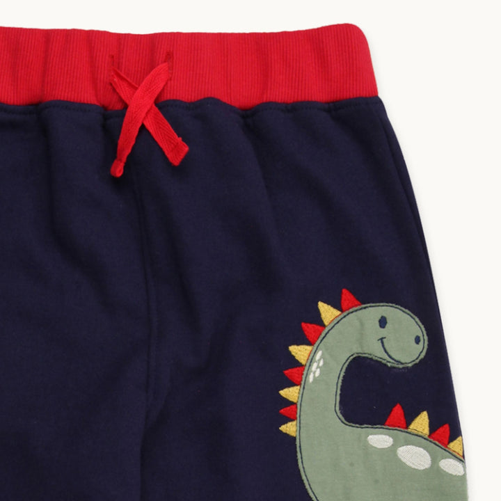 organic cotton Dizzy Dino Applique jogger -image 2