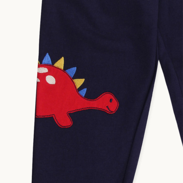 organic cotton Dizzy Dino Applique jogger -image 3