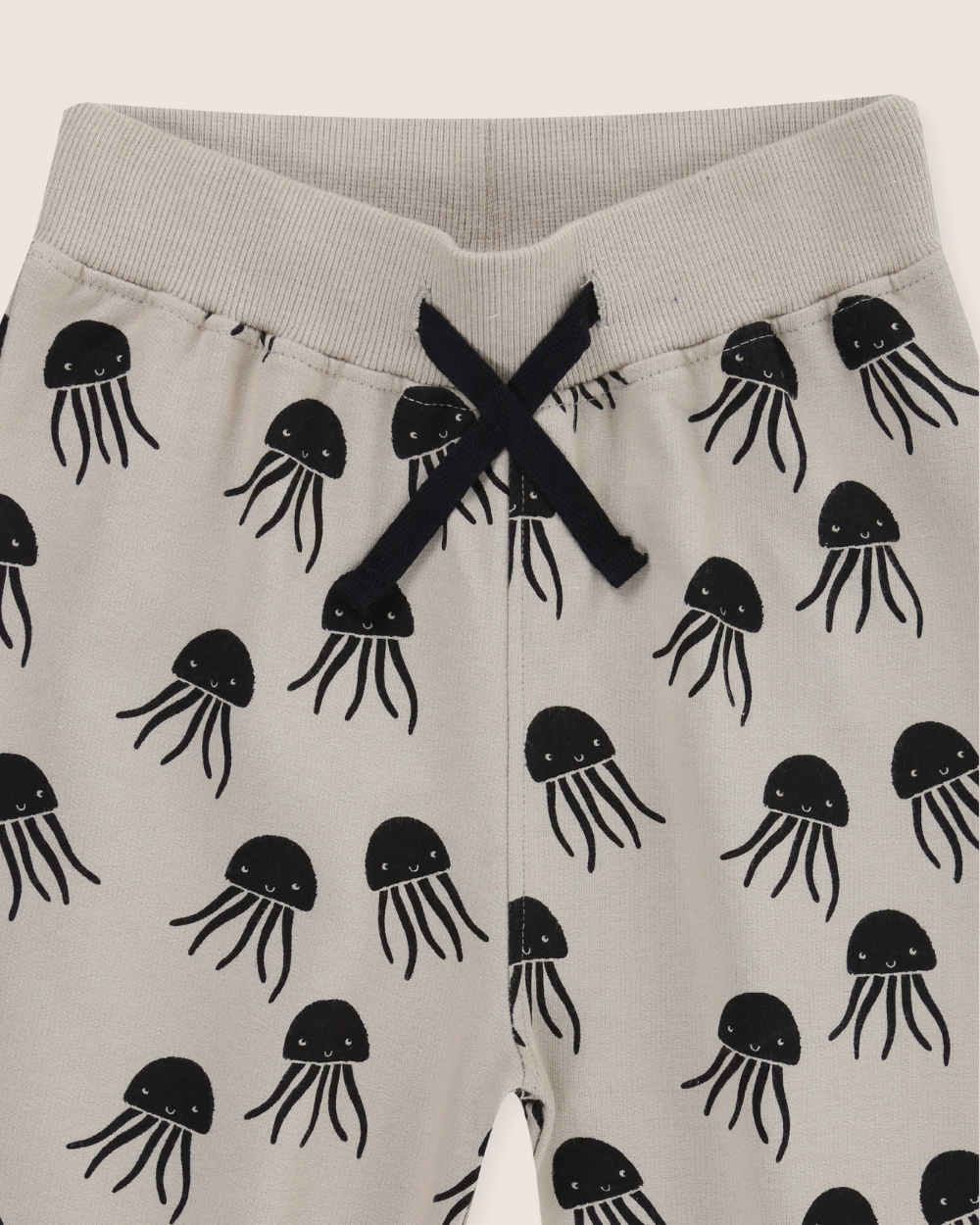 Grey Jellyfish Print Joggers