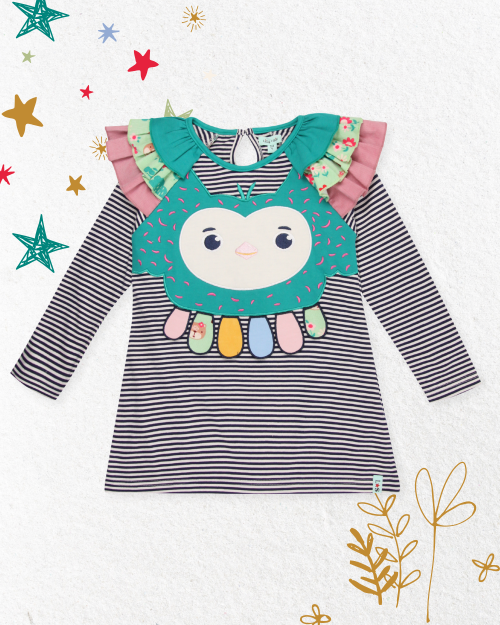 Owl Applique Dress