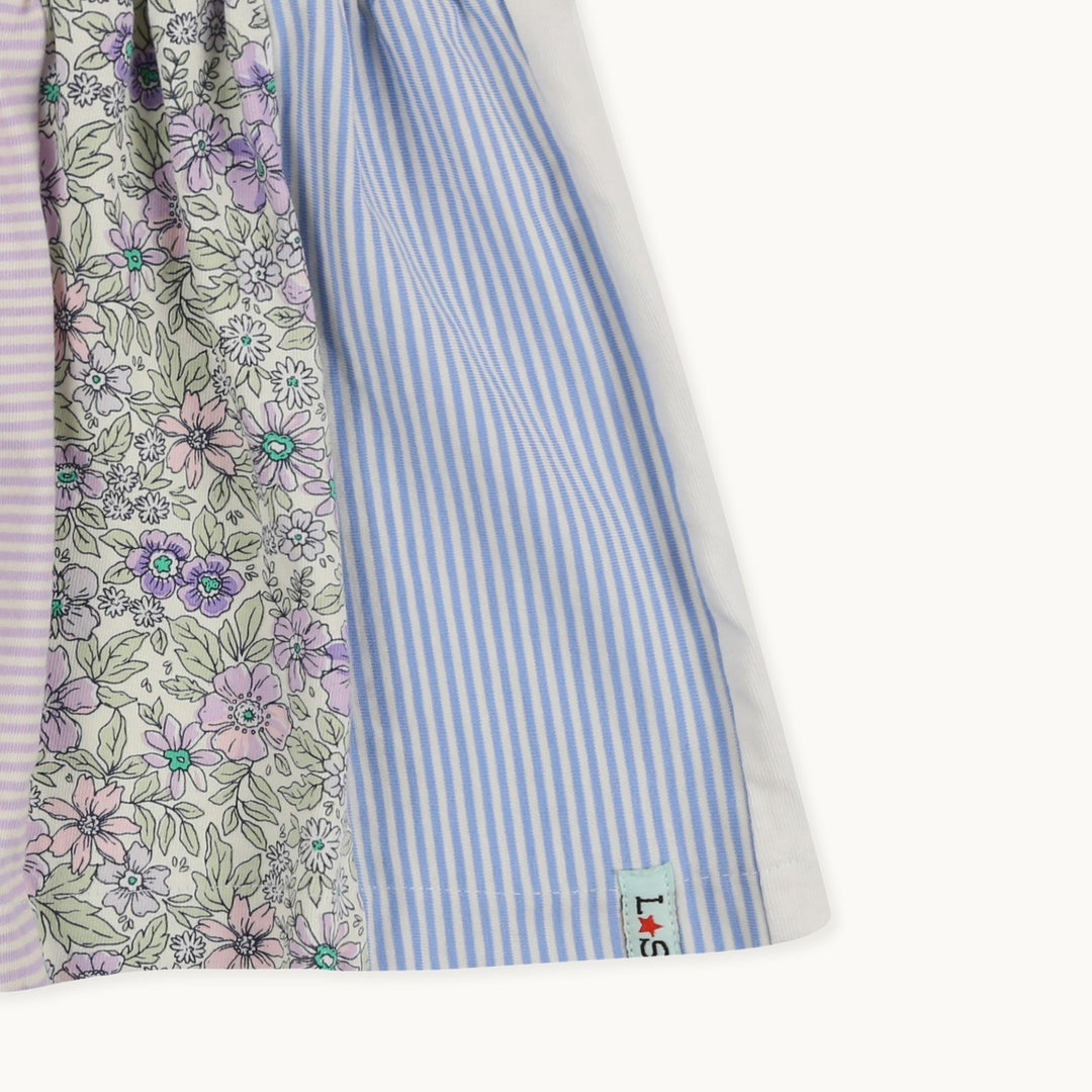 organic cotton kids patchwork top - Close up 2