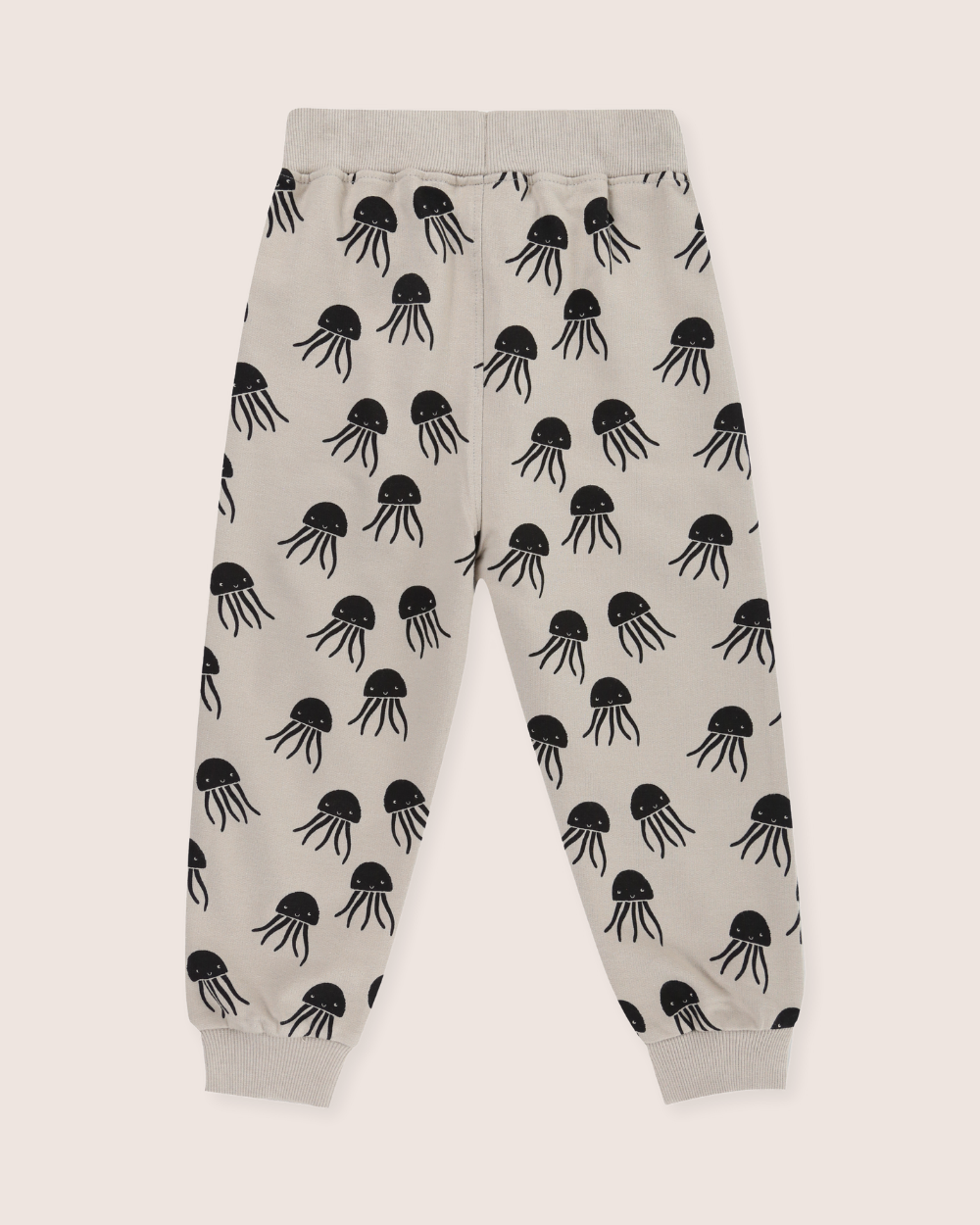 Grey Jellyfish Print Joggers