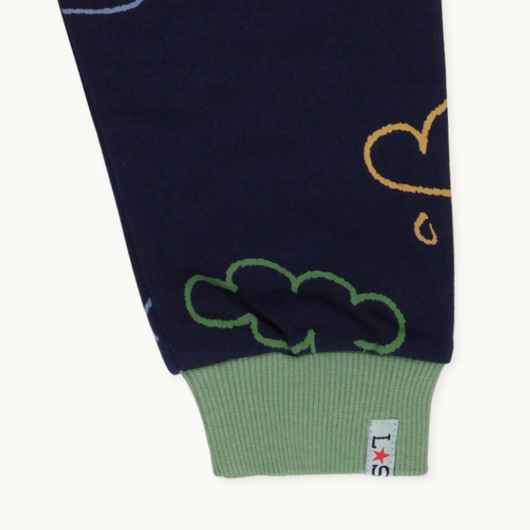 organic cotton Weather Print joggers - image 3