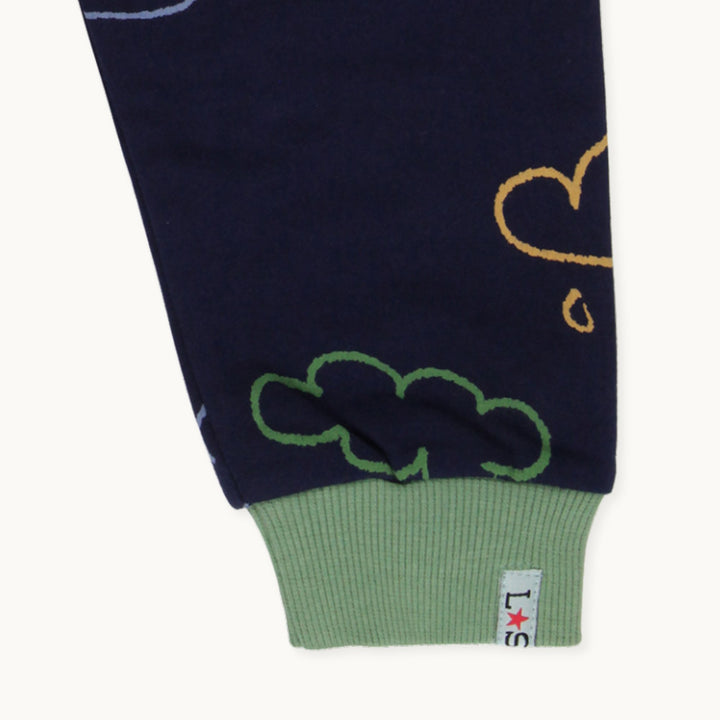 organic cotton Weather Print joggers - image 3