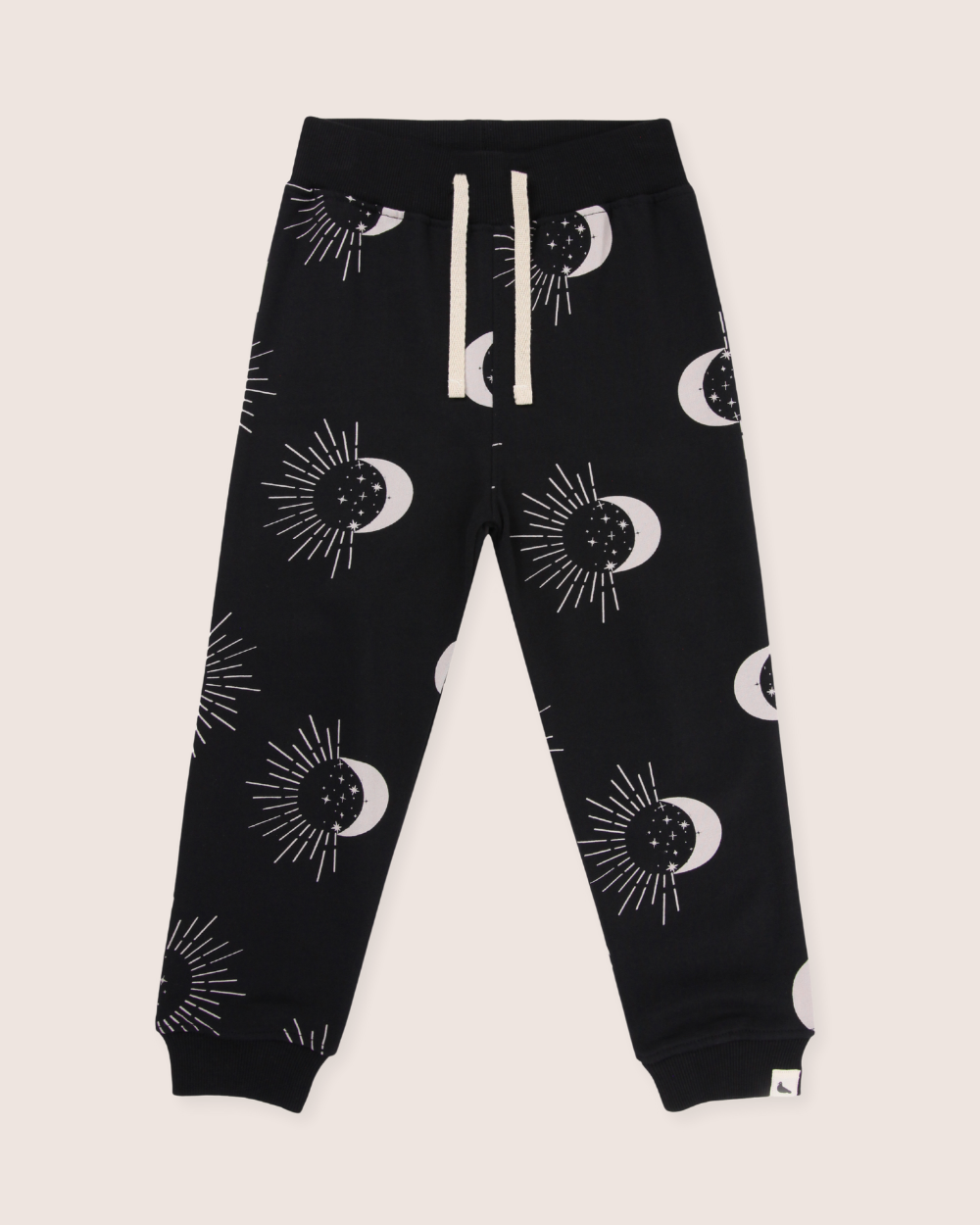 Black Astrology Print Joggers