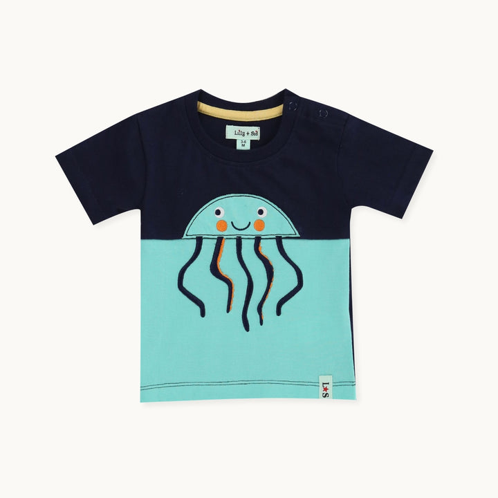 Multicoloured Jellyfish Print short sleeve Top And Short Set - image 2