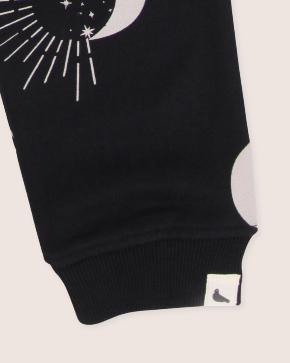 Black Astrology Print Joggers