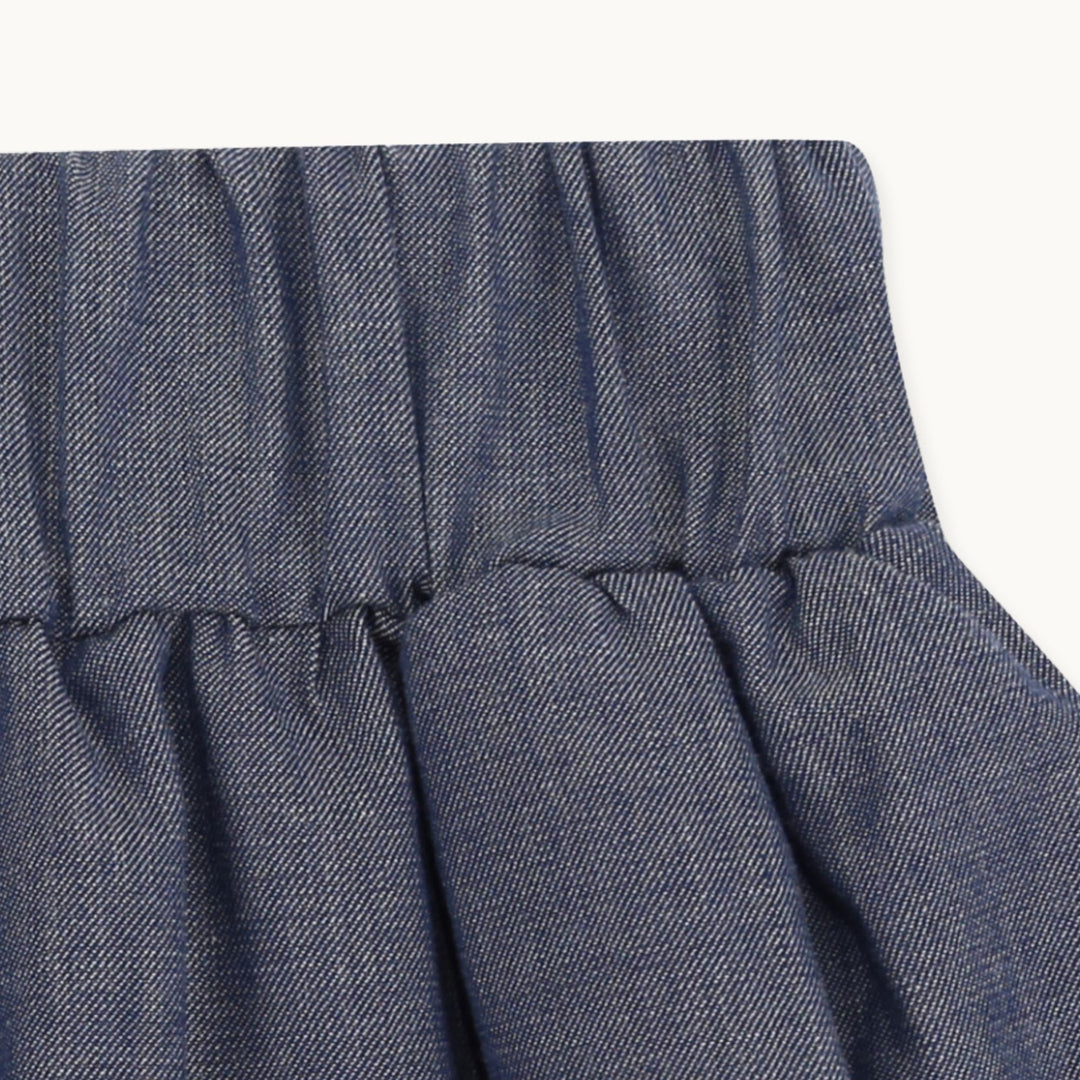 organic cotton applique bee chambray skirt - image 3