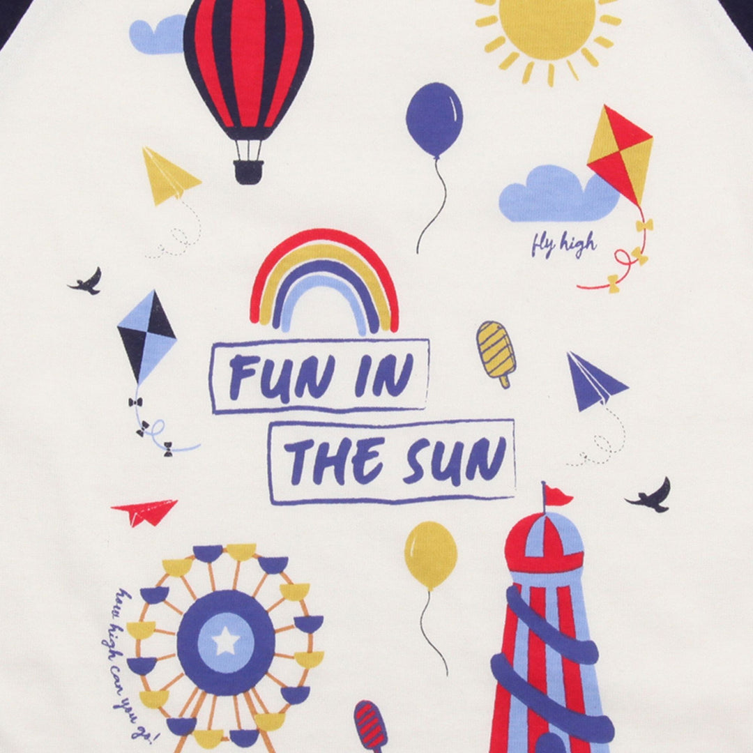 organic cotton Fun Fair short sleeve T-Shirt - close up print image
