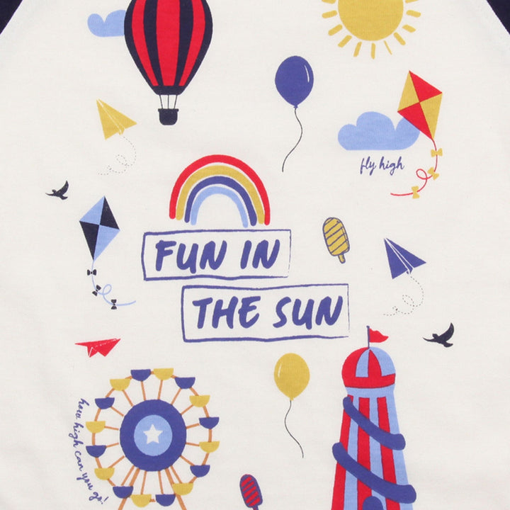 organic cotton Fun Fair short sleeve T-Shirt - close up print image