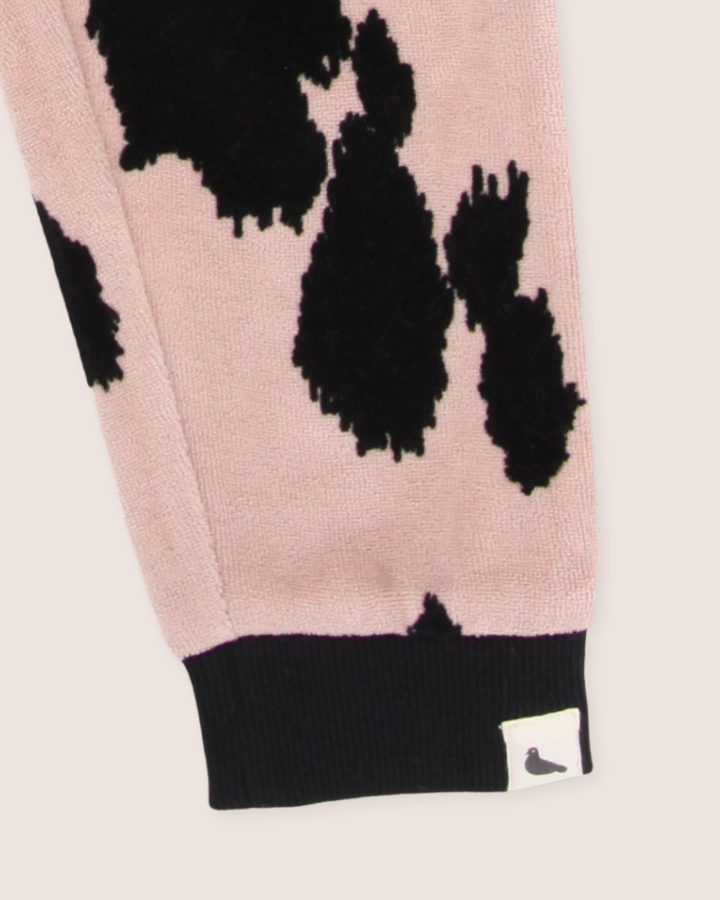Pink Pony Print Velour Joggers