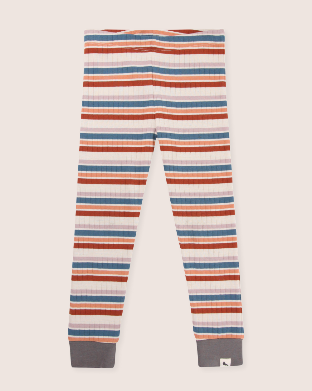 Multicolour Retro Stripe Print Leggings