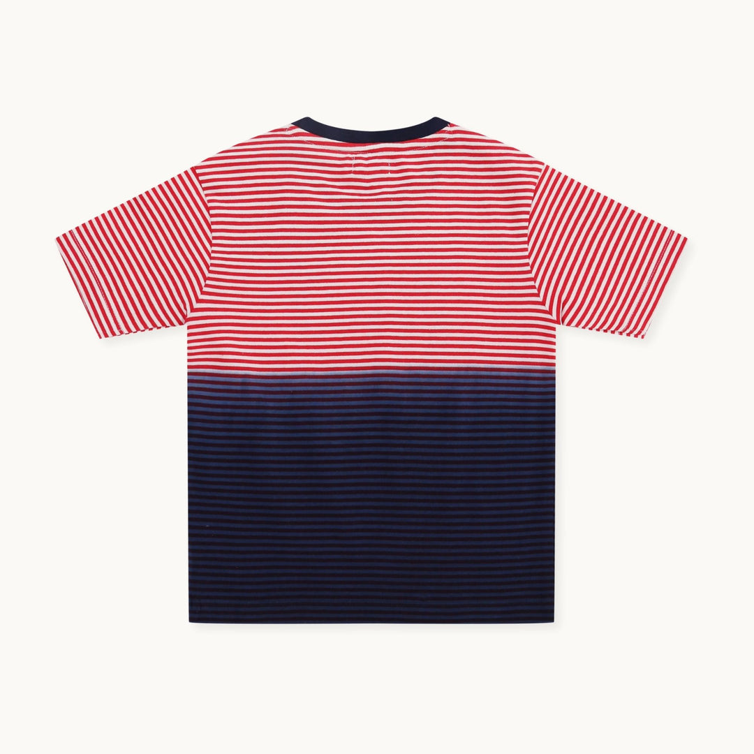 rganic cotton Multicoloured ombre Nice To Sea You Slogan Print T-Shirt - image 4
