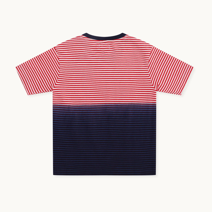 rganic cotton Multicoloured ombre Nice To Sea You Slogan Print T-Shirt - image 4
