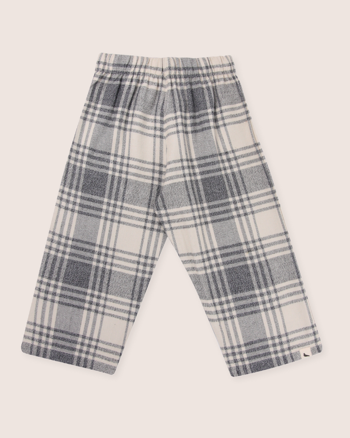 Multicolour Brushed Check Print Trousers