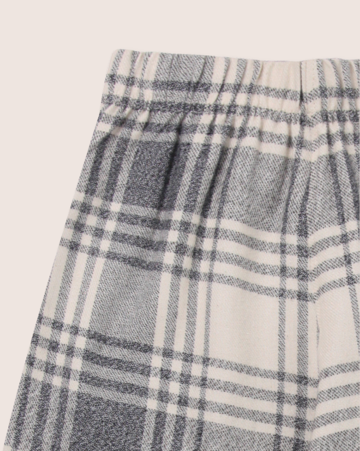 Multicolour Brushed Check Print Trousers